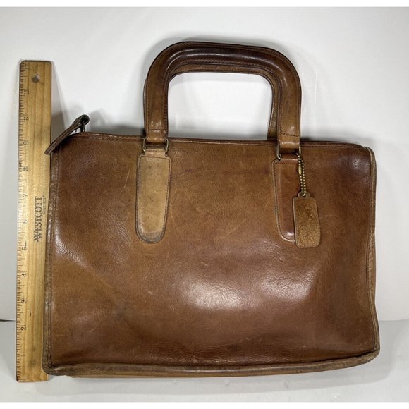 Coach Bonnie Cashin Small Satchel Briefcase Bag -Original Paperwork -Distressed - Picture 8 of 12